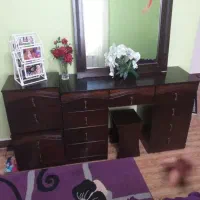 تخت خواب دو نفره با ست دراور