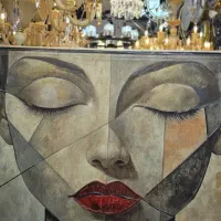 تابلو نقاشی بوم تکسچر جدید مدل آرامش