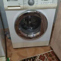 ماشین  لباسشویی اتوماتیک ال‌جی کره اصل درب استیل|ماشین لباسشویی و خشک‌کن لباس|مشهد, رسالت|دیوار