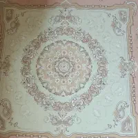 فرش ماشینی 12 متری کرم طرح گل‌دار