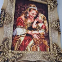 تابلو فرش مادر ودختر