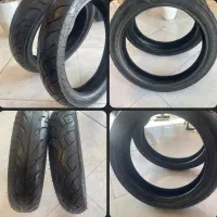 یک جفت لاستیک موتور سیکلت سایز ۱۷ ایران یاسا