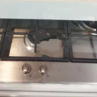 هود آشپزخانه روکار و اجاق گاز صفحه استیل البرز