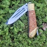 چاقو تاشو ضامندار فولاد ضدزنگ دنده ای