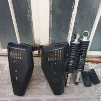 اگزوز و مقداری وسایل موتور