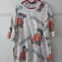 تی شرت زنانه خارجی فری سایز تا سایز ۴۸ میشه