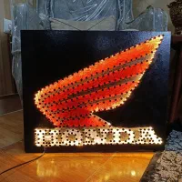 تابلو سه بعدی هندا ال ای دی دار پیچ و نخ