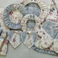 سرویس دم کنی عروس11پارچه|سفره، حوله، دستمال آشپزخانه|خاش, |دیوار