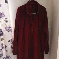 مانتو مخمل زرشکی