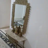 آیینه وشمعدون برنز