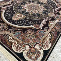 فرش نرم و لطیف طرح مانا رنگ سرمه‌ای تیره