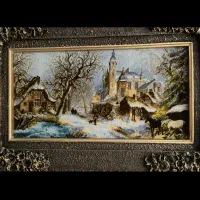 تابلو فرش دست بافت.