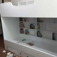 تخت خواب کودک|تخت و سرویس خواب|صومعه‌سرا, |دیوار