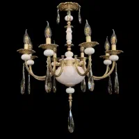 لوستر مدل جدید شب نما ۸ شاخه متوسط|لوستر و چراغ آویز|کرج, ساسانی (قلمستان)|دیوار