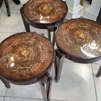میز عسلی پولیشی گرد