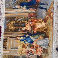 تابلو فرش ابریشم برجسته شاعر جوان