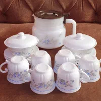 سرویس چای خوری لومینارک فرانسه مدل رمانتیک