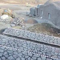 سنگ فرش سیمان کاری