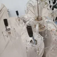 لوستر دو عددابکاری وکریستالی|لوستر و چراغ آویز|سهند, |دیوار