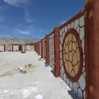 نمای طرح چوب و سنگ|خدمات پیشه و مهارت|دوگنبدان, |دیوار