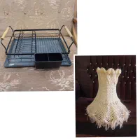 آباژور دستباف ((مکرومه باف))وجاظرفی رو سینکی