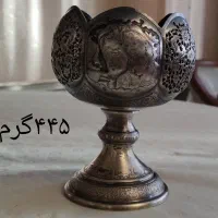 سه عدد ظرف نقره مشبک کار دست استادان کشورم