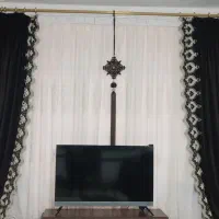 شال پرده دو  رو مخمل|پرده، رانر، رومیزی|نهاوند, |دیوار