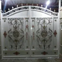 دروازه&درب حیاطیfباغی ویلایی سنگین1درچوبی2تک لتj5T