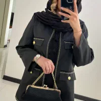 مانتو کتی مشکی مزونی|لباس|پردیس, فاز ۳|دیوار