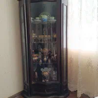 بوفه سه گوشه چوبی|بوفه، ویترین، کنسول|قزوین, |دیوار