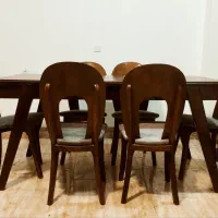میز ناهارخوری ۶ نفره لهستانی|میز و صندلی غذاخوری|گرگان, |دیوار
