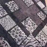 فرش فانتزی .طوسی ومشکی.۷متری