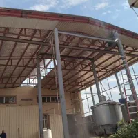 سایبان جوشکارسیار سقف‌شیرونی پلی کربنات کفپهن فریم