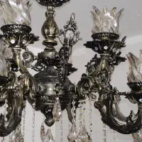 لوستر برنز شش شاخه دوبل