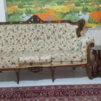 مبل سلطنتی ۹نفره به همراه دومیزعسلی کوچک|مبلمان خانگی و میز عسلی|کرمانشاه, |دیوار