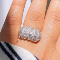 انگشتر جواهر تمام نقره مدل الیزا|بدلیجات|تبریز, |دیوار