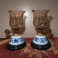 شمعدان پایه سنگ و فلز|صنایع دستی و سایر لوازم تزئینی|تهران, تهرانپارس جنوبی|دیوار