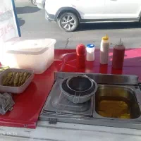 گاری فصلی فلافل باقالی و لبو و فالوده