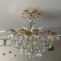 لوستر ۱۲ شاخه کریستالی