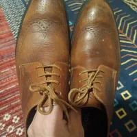 کفش چرم درحد نو