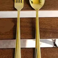 قاشق و چنگال طلایی یونیک