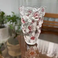 سرویس کریستال والترگلاس گل رز اصل آلمان|ظروف سرو و پذیرایی|تهران, سازمان برنامه جنوبی|دیوار