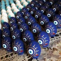 تخم مرغ رنگی سفالی|صنایع دستی و سایر لوازم تزئینی|گرگان, |دیوار