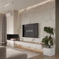 شومینه گازی ال، دو بعدی|بخاری، هیتر، شومینه|لواسان, |دیوار