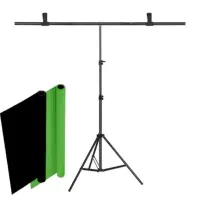 سه پایه فون عکاسی به همراه ۲ فون عکاسی بزرگ