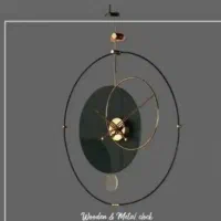 ساعت دیواری سبز مطابق عکس