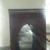 ویترین اینه دار چوبی|بوفه، ویترین، کنسول|آزادشهر, |دیوار