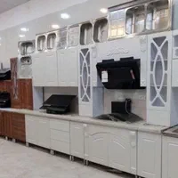 کابینت سفید صفحه مشکی کد(۲۲۱۱۰۰۰)|مصالح و تجهیزات ساختمان|فومن, |دیوار