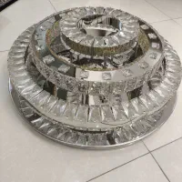 لوستر کریستالی استیل