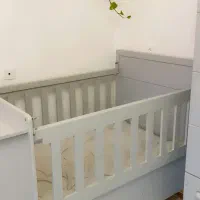 تخت کودک ونوجوان همراه با کمد|تخت و سرویس خواب|قرچک, باقرآباد|دیوار